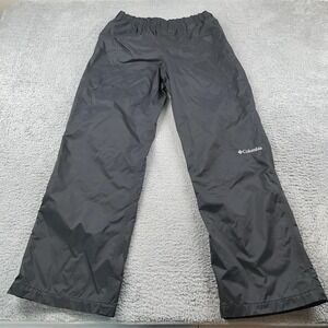 Columbia Pants Mens Medium Black Rain Omni-Tech Waterproof Nylon Hiking Outdoor